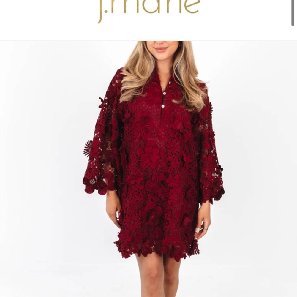 J.Marie The Seraphina Dress L wine